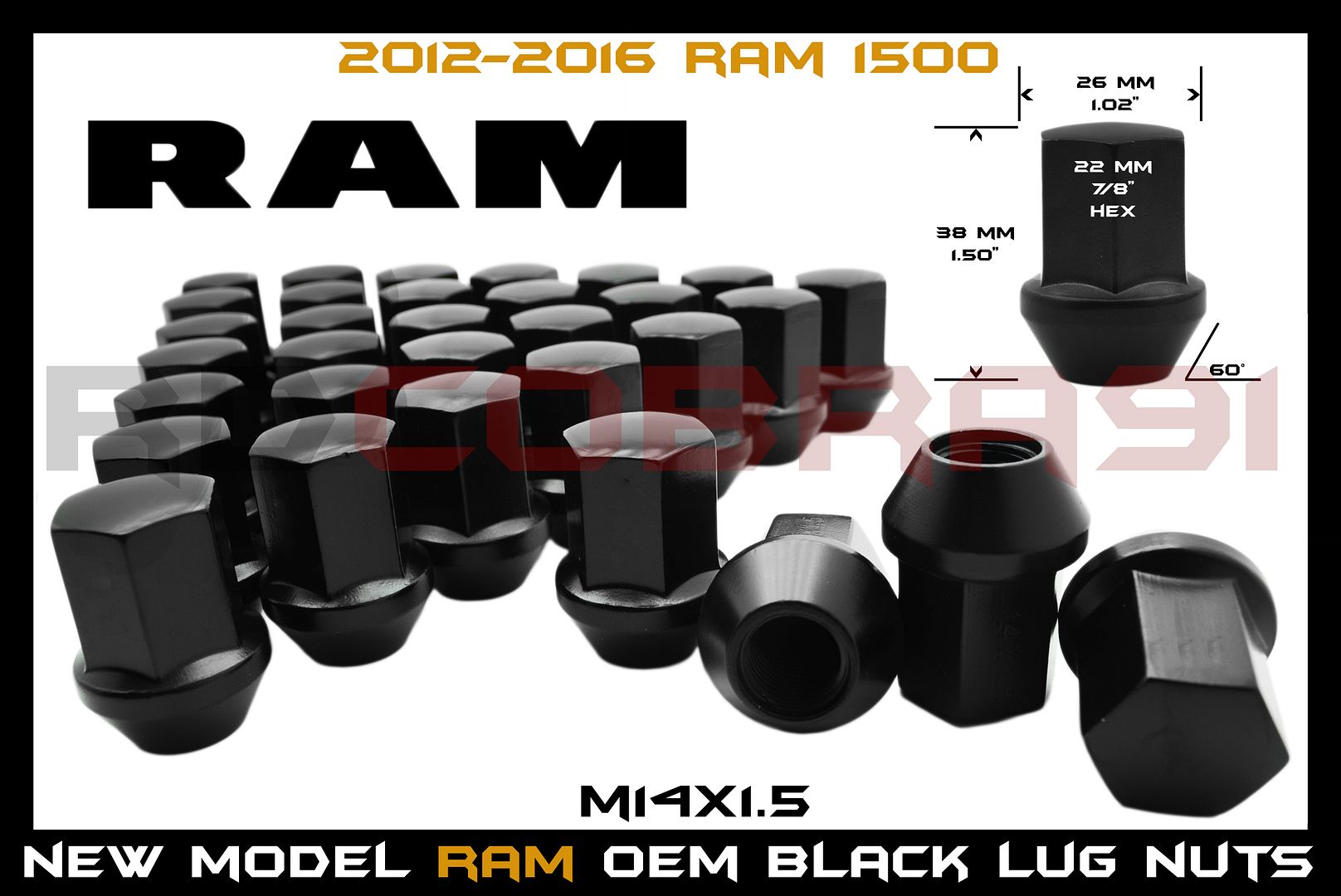 Black Spike Lug Nuts For Dodge Ram 1500 at William Shuler blog